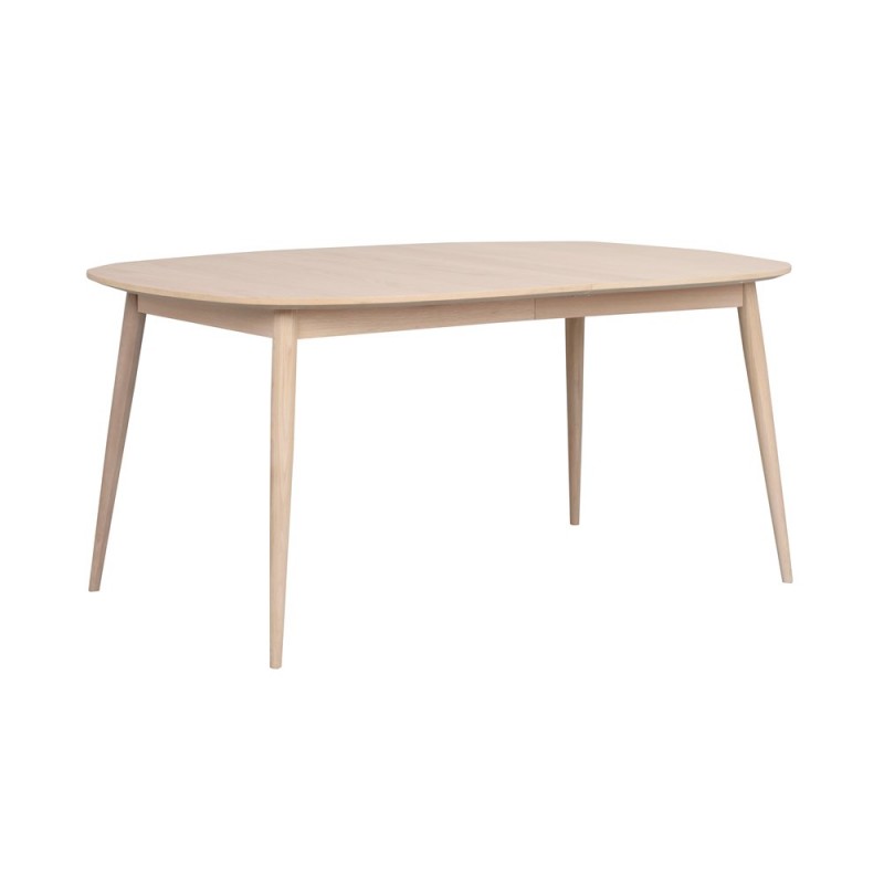 ROWICO Dawson Extending Dining Table Oval Whitewash